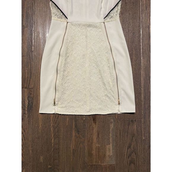 Luster Lace Bodycon Zipper Mini Dress - Picture 4 of 8